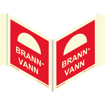 Brannvann - Plogskilt