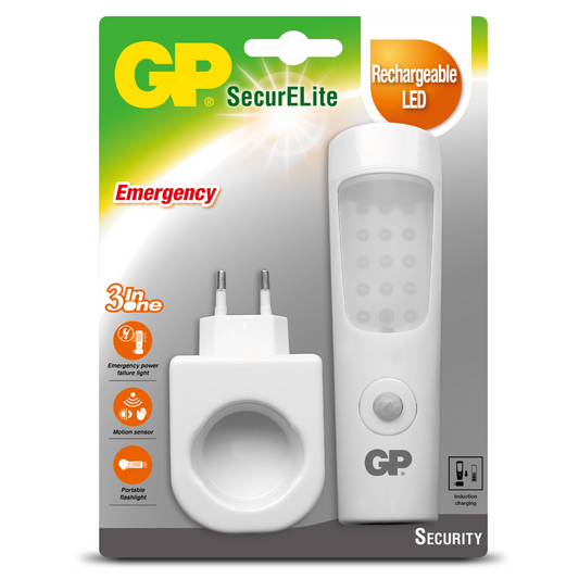 GP SecurElite 3in1, oppladbar nødlykt