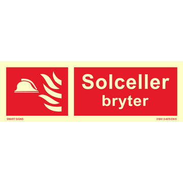 Solceller bryter skilt