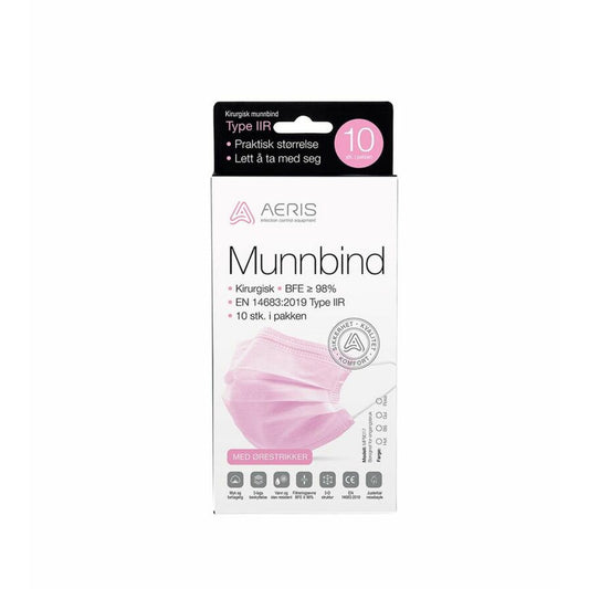 AERIS munnbind type IIR, 10stk, ROSA