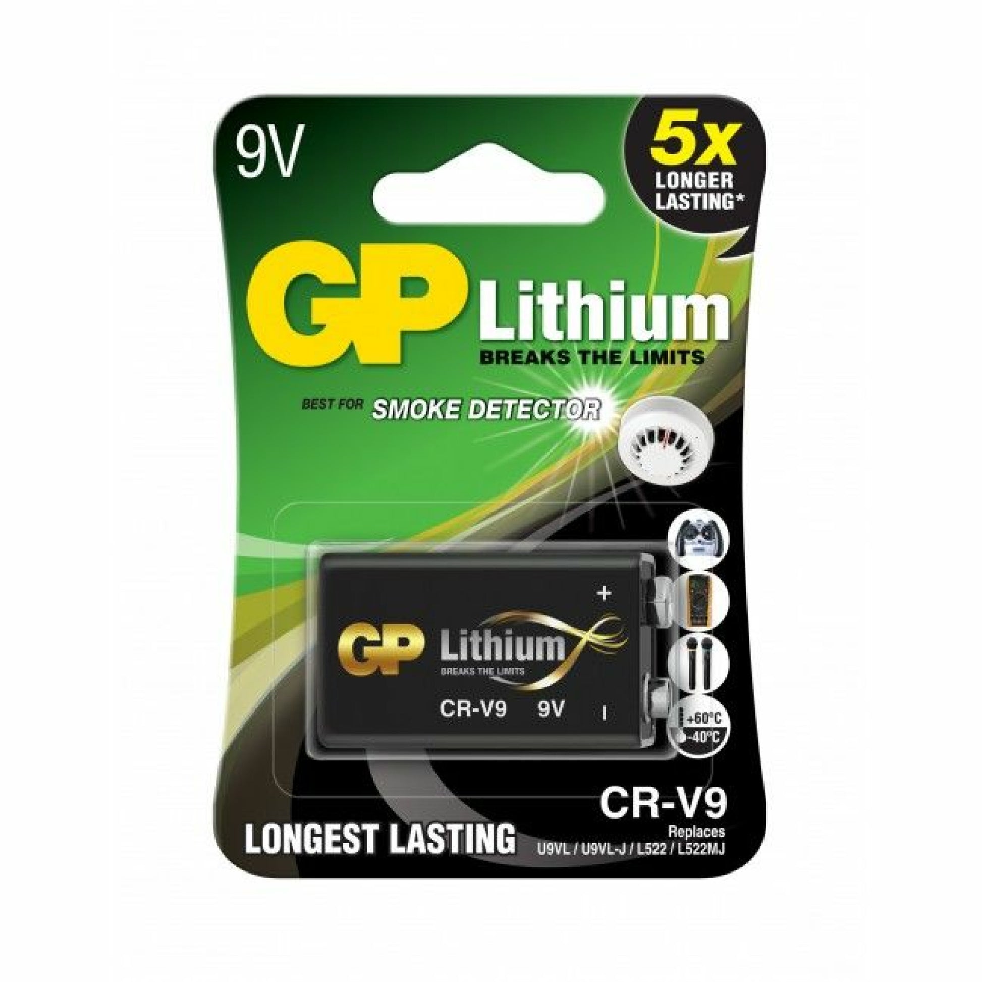 GP CRV9SD-2U1 9V Lithium